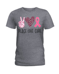 Peace-Love-Cure Sweet Limited Classic T-Shirt - Ladies Tee - Unisex Long Sleeve