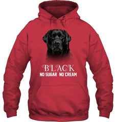 Black Labrador No Sugar No Cream Mug - Hoodie - Ladies V-Neck