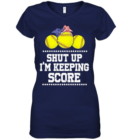 Shut Up! I'm Keeping Score Limited Classic T- Shirt - Guys V-Neck - Ladies V-Neck