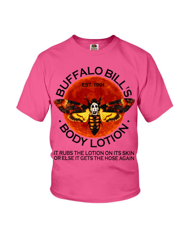 Buffalo Bill's Body Lotion Limited Classic T- Shirt - Youth Tee - Ladies Tee