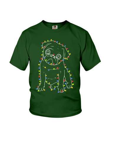 Coliful Dog Led Light Limited Classic T-Shirt - Youth Tee - Ladies Tee