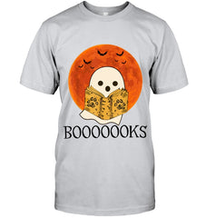 Boo Loves Booooooks T-Shirt - Guys Tee - Ladies Tee