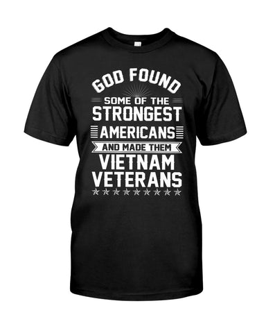 Vietnam Veterans- Strongest Americans Tote Bag - Guys Tee - Basketweave Tote Bag