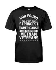 Vietnam Veterans- Strongest Americans Tote Bag - Guys Tee - Basketweave Tote Bag