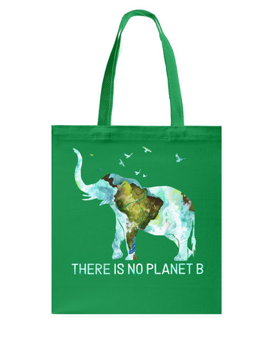 There Is No Planet B Classic T-Shirt - Guys V-Neck - Basketweave Tote Bag