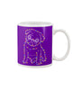 Image of Coliful Dog Led Light Limited Classic T-Shirt - Basketweave Tote Bag - Mug