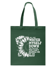 Water Myself Down Sunflower Limited Classic T-Shirt - Basketweave Tote Bag - Mug