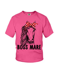 Boss Mare Horse Limited Classic T- Shirt - Youth Tee - Ladies Tee