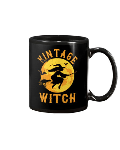 Vintage Witch Limited Classic T-Shirt - Basketweave Tote Bag - Mug