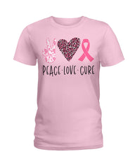 Peace-Love-Cure Sweet Limited Classic T-Shirt - Ladies Tee - Unisex Long Sleeve