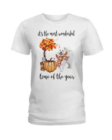 Samoyed - The Most Wonderful Time T-Shirt - Hoodie - Ladies Tee