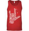 Image of Sign Language Bright T-Shirt - Guys V-Neck - Unisex Tank Top