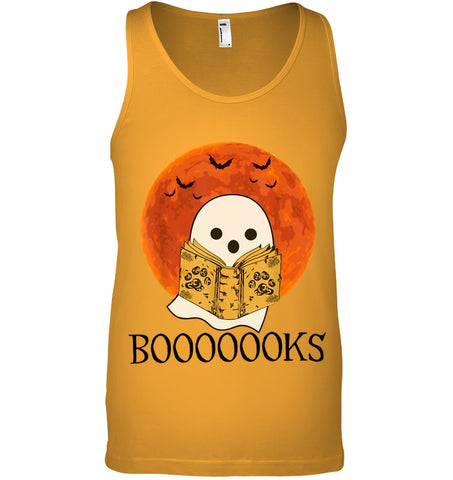 Boo Loves Booooooks T-Shirt - Unisex Tank Top - Guys V-Neck