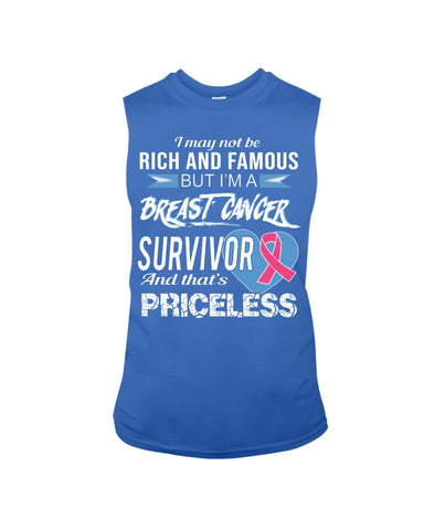 I'm A Breast Cancer Survivor And That's Priceless Limited Classic T- Shirt - Guys Tee - Unisex Long Sleeve