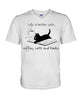 Image of Life Is Better With Coffee, Cats And Books T-Shirt - Ladies Tee - Guys V-Neck