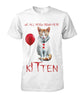 Image of I'm A Horroraholic Kitten T-Shirt - Guys Tee - Ladies Tee