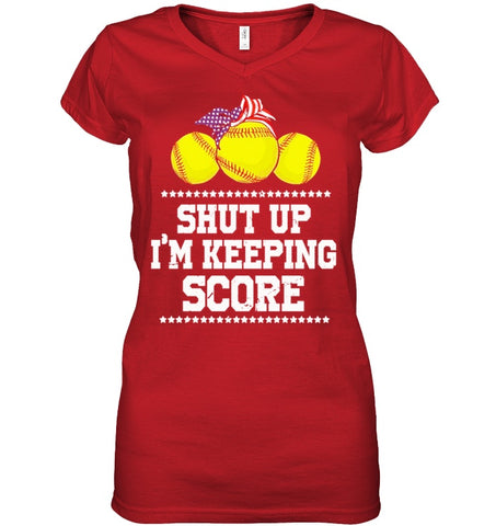 Shut Up! I'm Keeping Score Limited Classic T- Shirt - Guys V-Neck - Ladies V-Neck