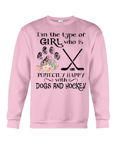 A Big Fan Of Dogs And Hockey Girl Limited Classic T-Shirt - Sweatshirt - Unisex Tank Top