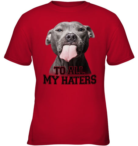 Pit Bull To All My Hater Limited Classic T- Shirt - Ladies Tee - Youth Tee