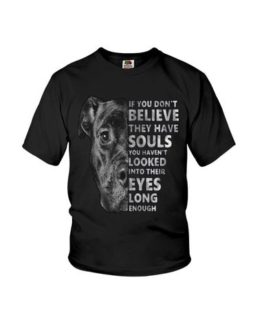 Look Into Pitbull's Eye T-Shirt - Youth Tee - Hoodie