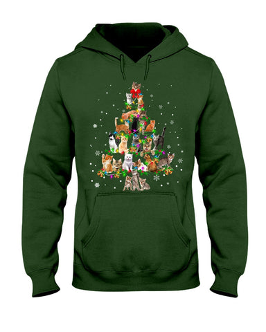 Unique Cat Christmas Tree Limited Classic T-Shirt - Youth Tee - Hoodie