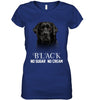 Image of Black Labrador No Sugar No Cream Mug - Hoodie - Ladies V-Neck