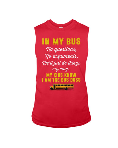 In My Bus I'm The Bus Boss Tote Bag - Unisex Long Sleeve - Sweatshirt