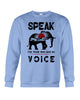 Image of Elephant Speakfor Those Who Have No Voice T-Shirt - Unisex Long Sleeve - Sweatshirt