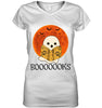 Image of Boo Loves Booooooks T-Shirt - Sweatshirt - Ladies V-Neck