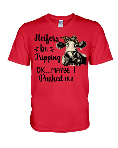 Heifers Be Tripping Limited Classic T- Shirt - Guys V-Neck - Mug