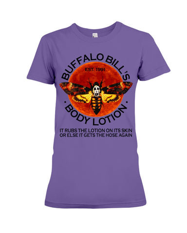 Buffalo Bill's Body Lotion Limited Classic T- Shirt - Youth Tee - Ladies Tee