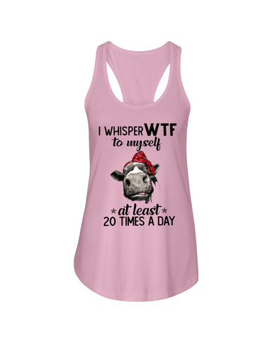 Whisper Wtf Cow Limited Classic T-Shirt - Ladies Flowy Tank - Youth Tee