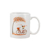 Image of Lovely Pug In Fall T-Shirt - Guys V-Neck - Mug