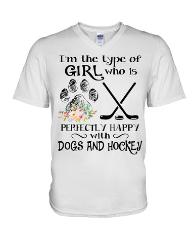 A Big Fan Of Dogs And Hockey Girl Limited Classic T-Shirt - Guys V-Neck - Mug