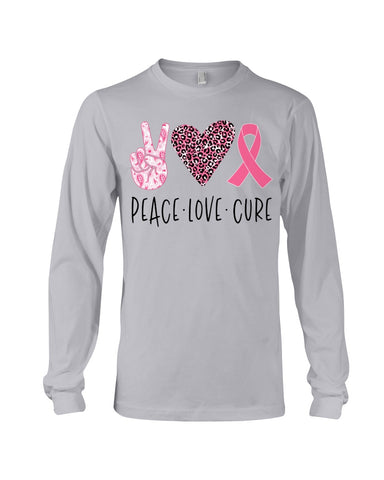 Peace-Love-Cure Sweet Limited Classic T-Shirt - Ladies Tee - Unisex Long Sleeve