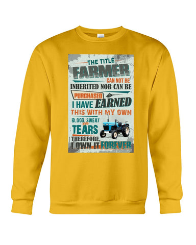 Farmer Can Not Be Inherited Nor Can Be Purchase Limited Classic T- Shirt - Sweatshirt - Unisex Tank Top