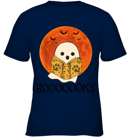 Boo Loves Booooooks T-Shirt - Ladies Flowy Tank - Youth Tee