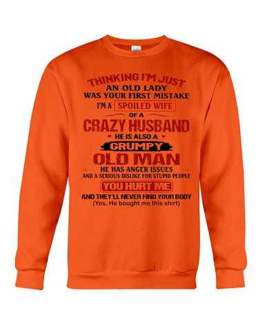 A Wife Of A Grumpy Husband Limited Classic T-Shirt - Sweatshirt - Unisex Tank Top