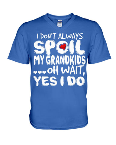 I Don't Always Spoil My Grandkids Classic T-Shirt - Hoodie - Guys V-Neck