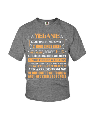 Melanie Characteristic Limited Classic T-Shirt - Ladies Flowy Tank - Youth Tee