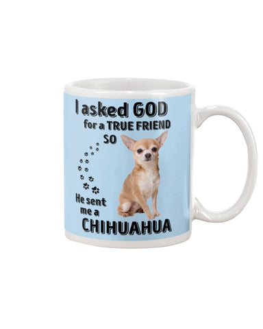 A True Friend- Chihuahua Limited Classic T-Shirt - Guys V-Neck - Mug