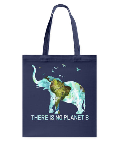 There Is No Planet B Classic T-Shirt - Guys V-Neck - Basketweave Tote Bag