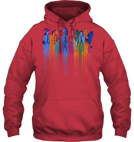 Coloful Horse Limited Classic T_Shirt - Sweatshirt - Hoodie