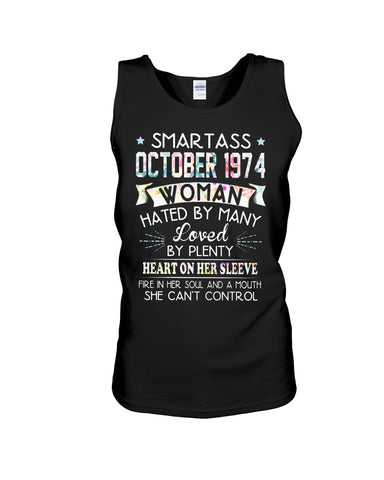 Smartass October 1974 Classic T-Shirt - Sweatshirt - Unisex Tank Top