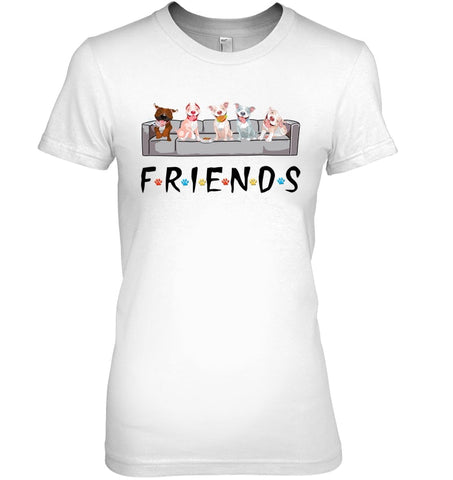 Pit Bull Friends T-Shirt - Ladies Tee - Youth Tee