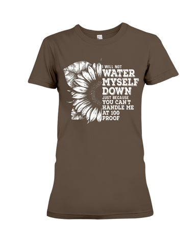 Water Myself Down Sunflower Limited Classic T-Shirt - Ladies Flowy Tank - Ladies Tee