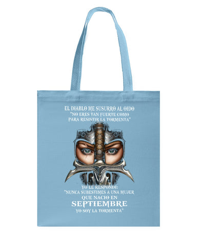 Septiembre Tote Bag - Guys Tee - Basketweave Tote Bag