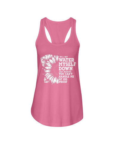 Water Myself Down Sunflower Limited Classic T-Shirt - Ladies Flowy Tank - Ladies Tee