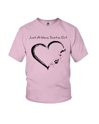 Just A Nova Scotia Girl Limited Classic T-Shirt - Ladies Flowy Tank - Youth Tee