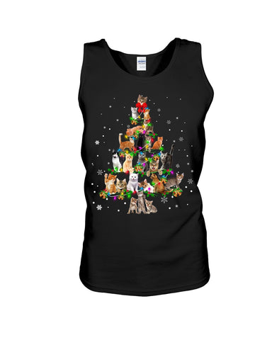 Unique Cat Christmas Tree Limited Classic T-Shirt - Unisex Tank Top - Ladies Flowy Tank